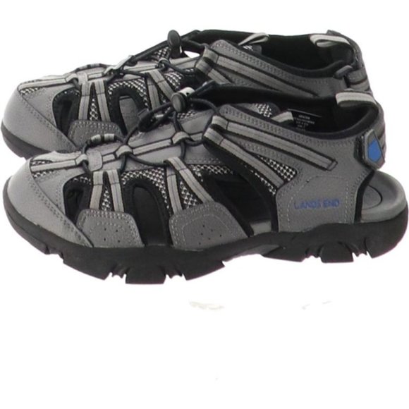 NWT LANDS\' END MEN\'S WATER SANDALS ARCTIC‎ GRAY 8D (WIDE) main image 8